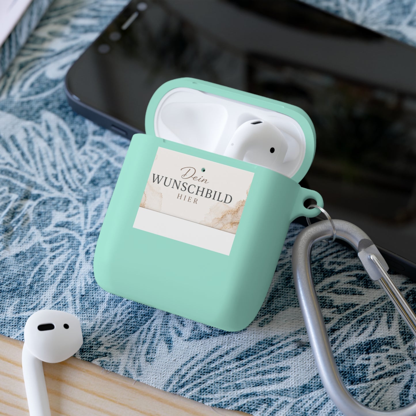 Custom Photo AirPods Case Cover — Personalized "Dein Wunschbild Hier" Design