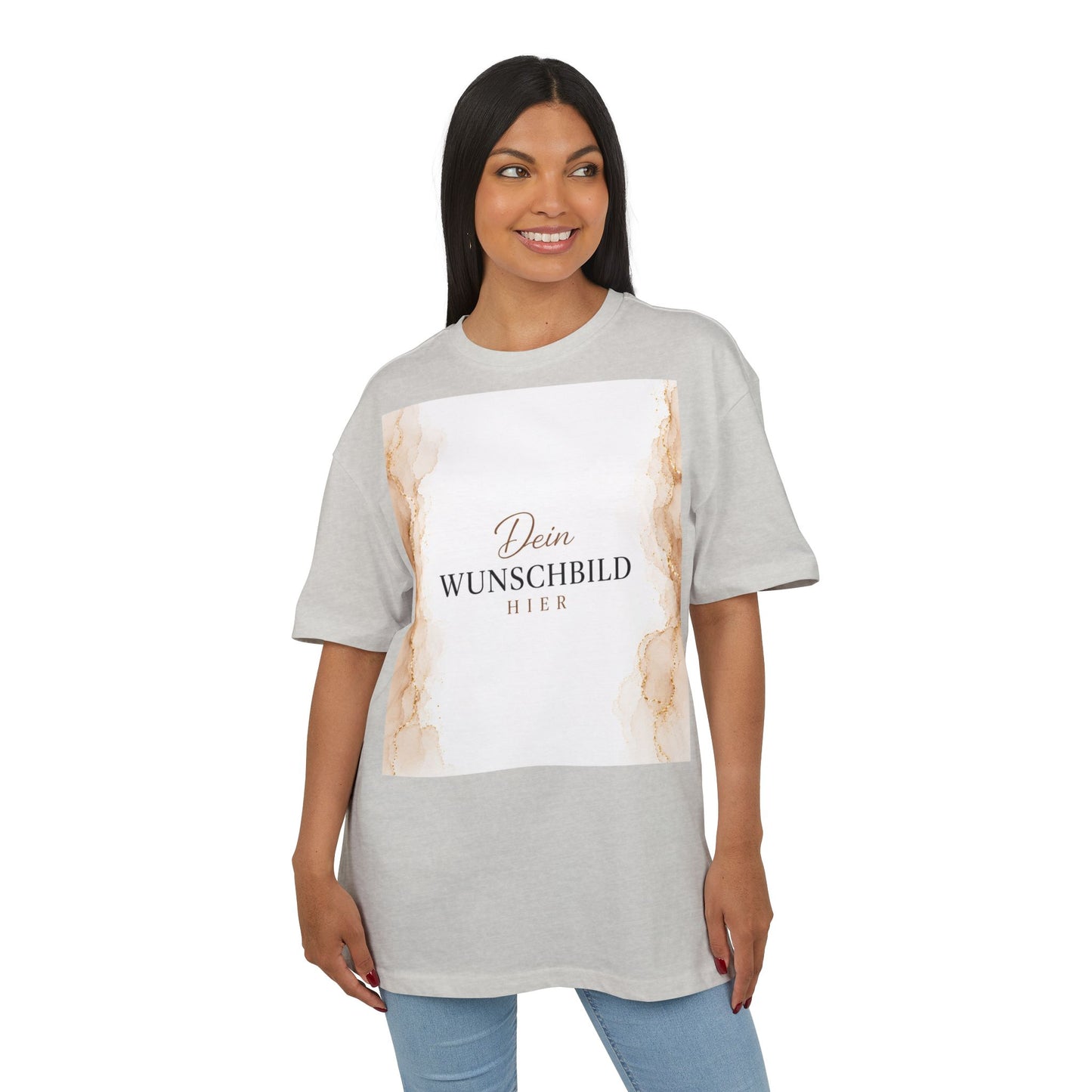 Personalisiertes Oversized T-Shirt mit eigenem Wunschbild