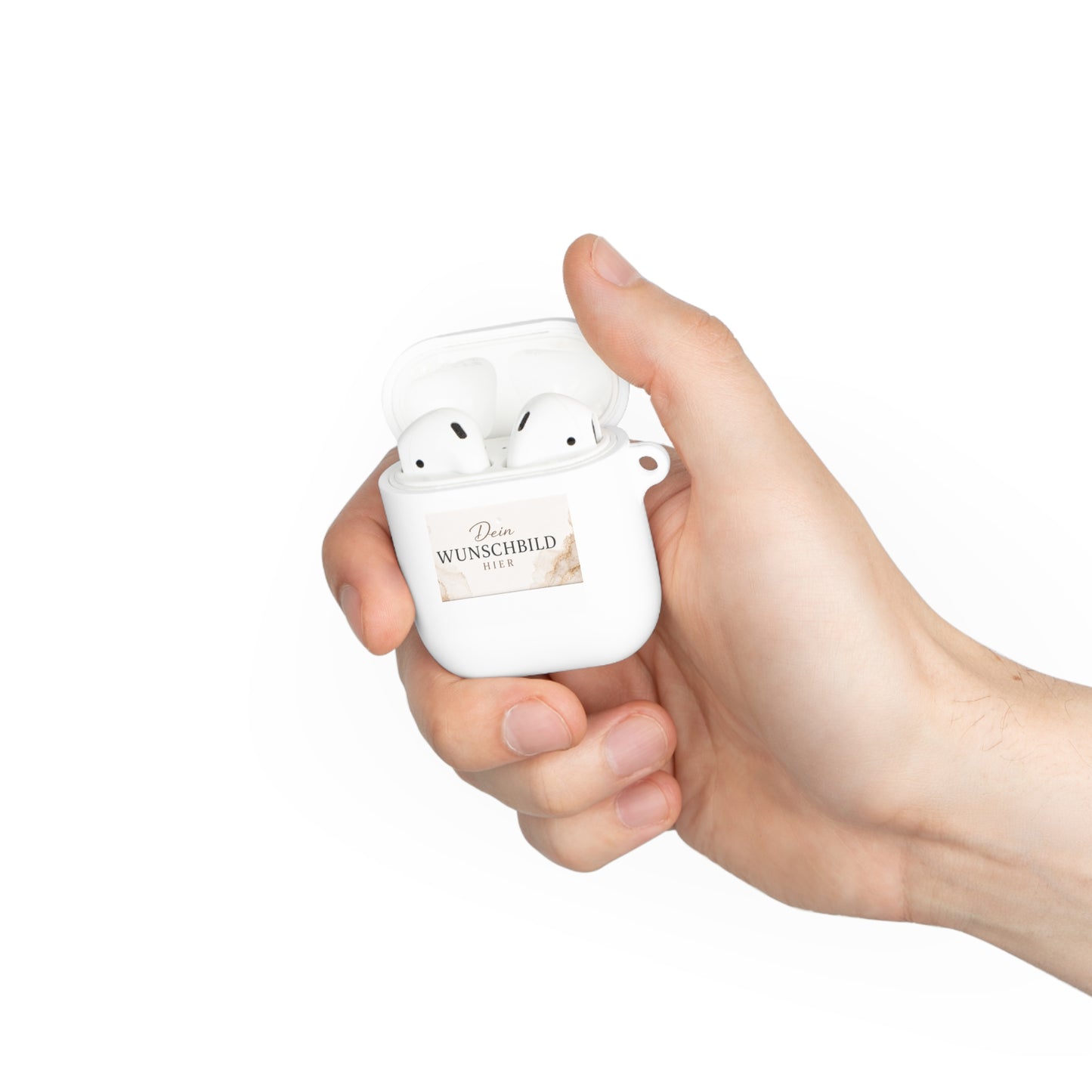 Custom Photo AirPods Case Cover — Personalized "Dein Wunschbild Hier" Design