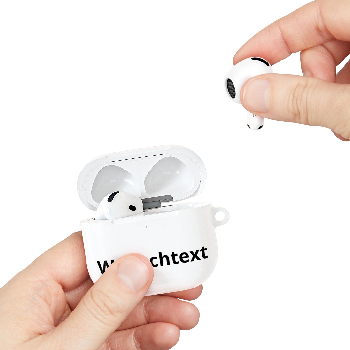 Personalisierte AirPods Hülle mit Wunschtext
