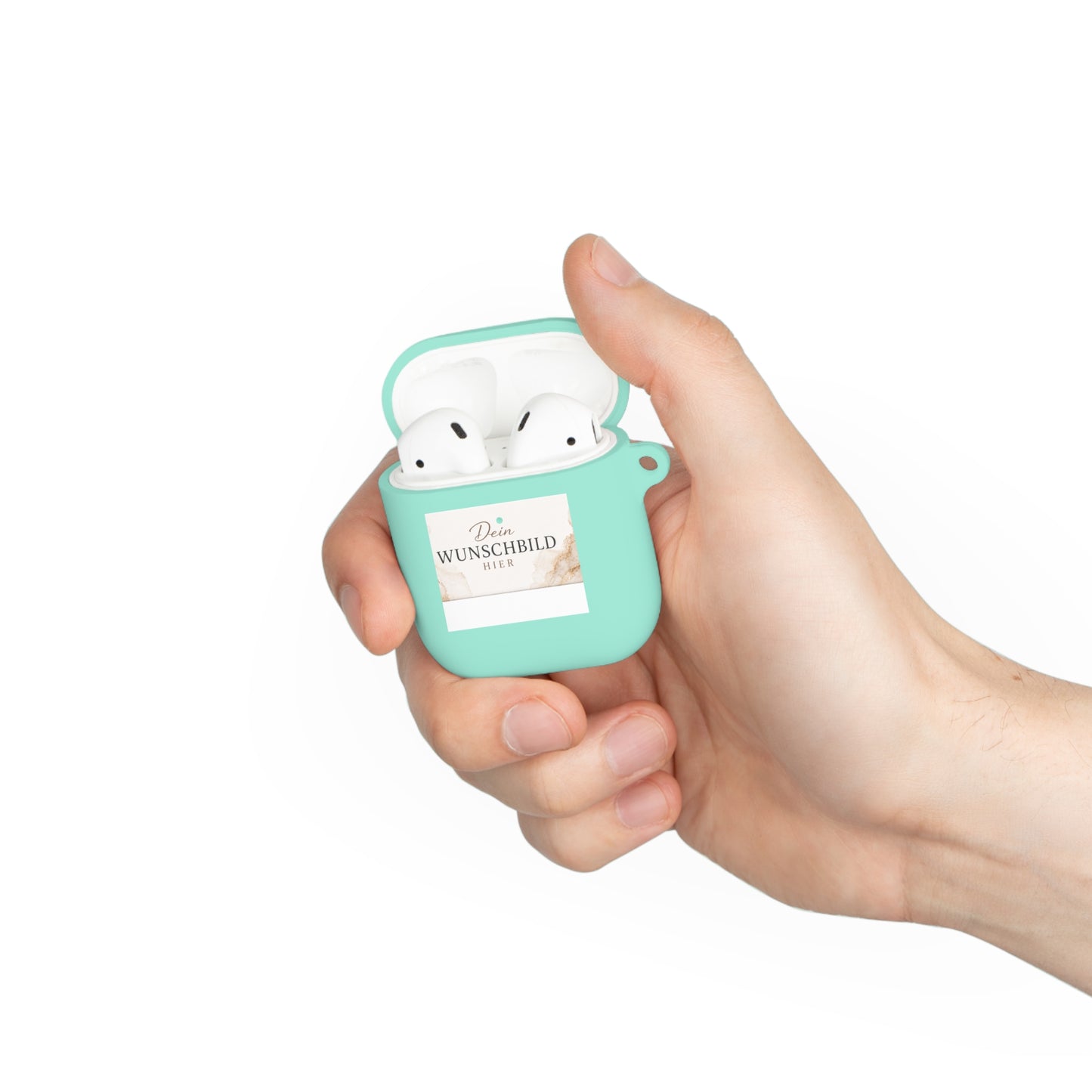 Custom Photo AirPods Case Cover — Personalized "Dein Wunschbild Hier" Design