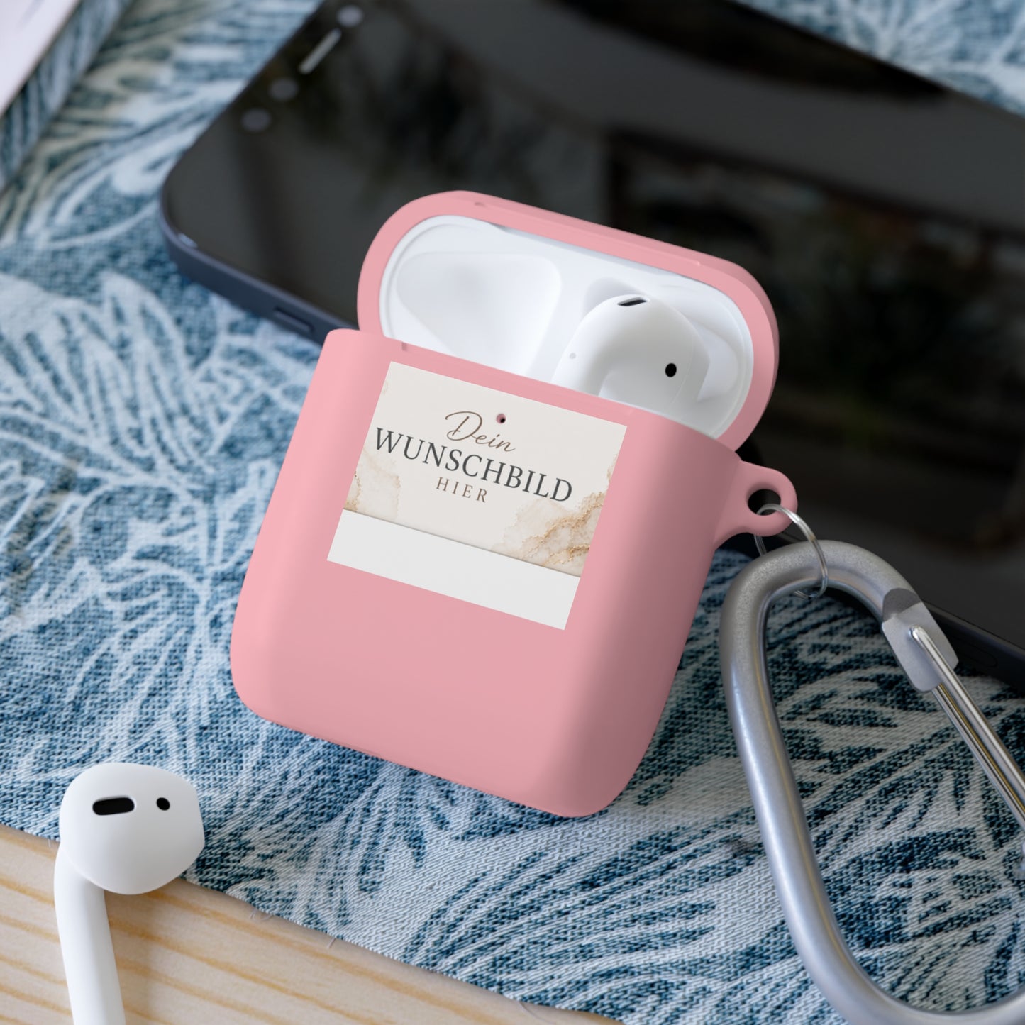 Custom Photo AirPods Case Cover — Personalized "Dein Wunschbild Hier" Design
