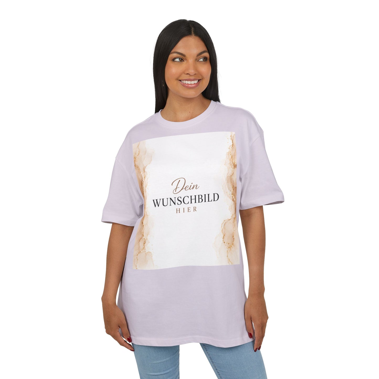 Personalisiertes Oversized T-Shirt mit eigenem Wunschbild
