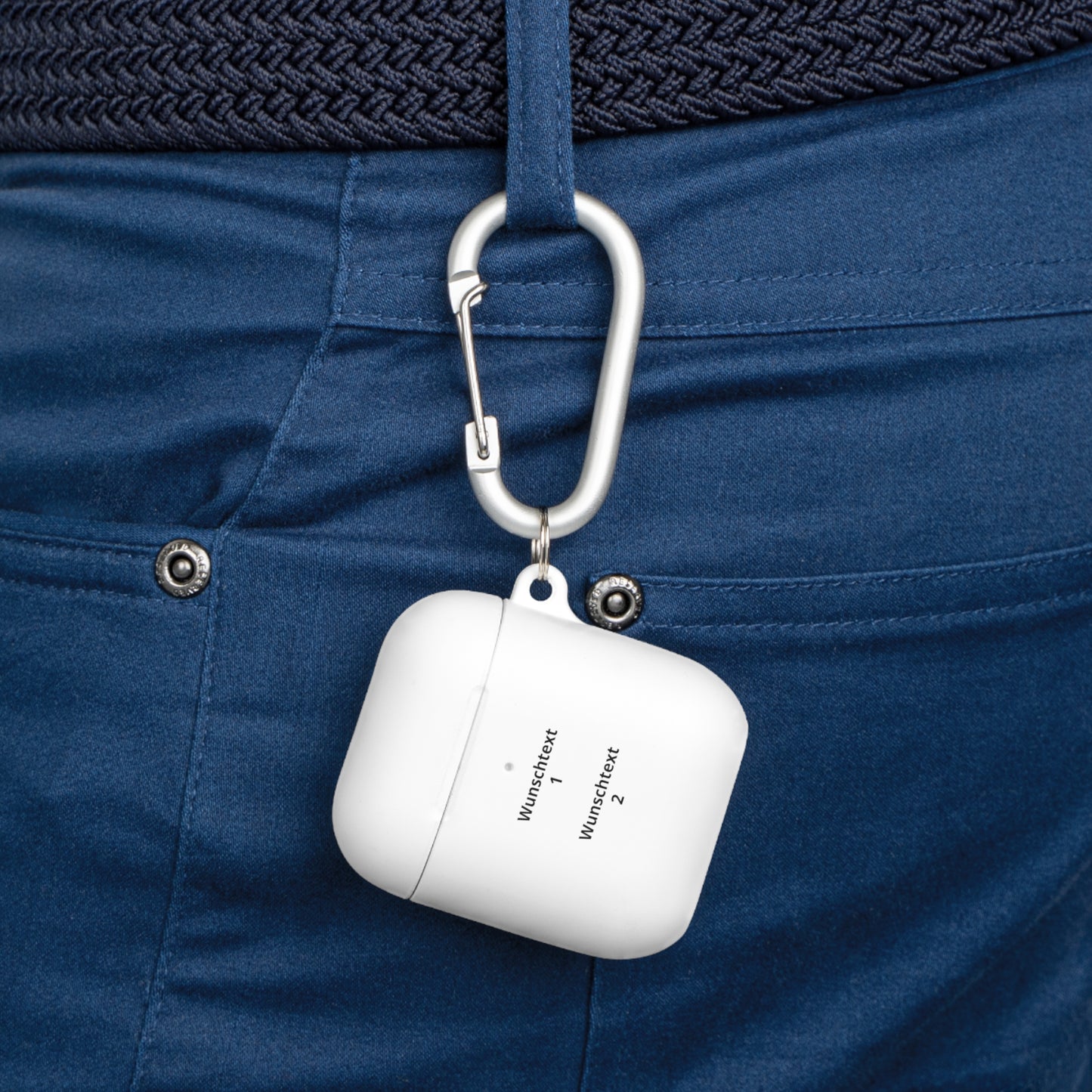 Personalisierte AirPods Hülle mit Wunschtext