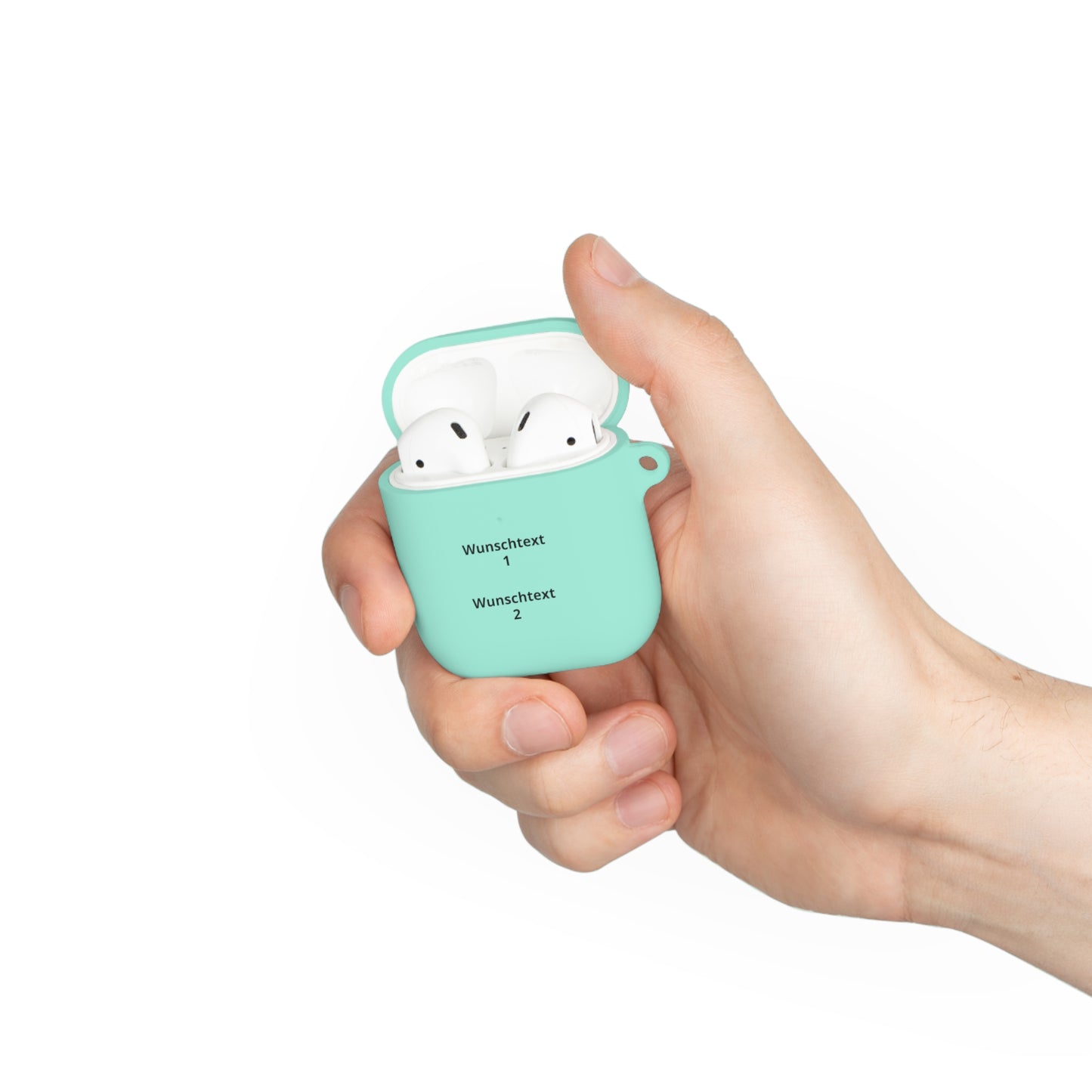 Personalisierte AirPods Hülle mit Wunschtext