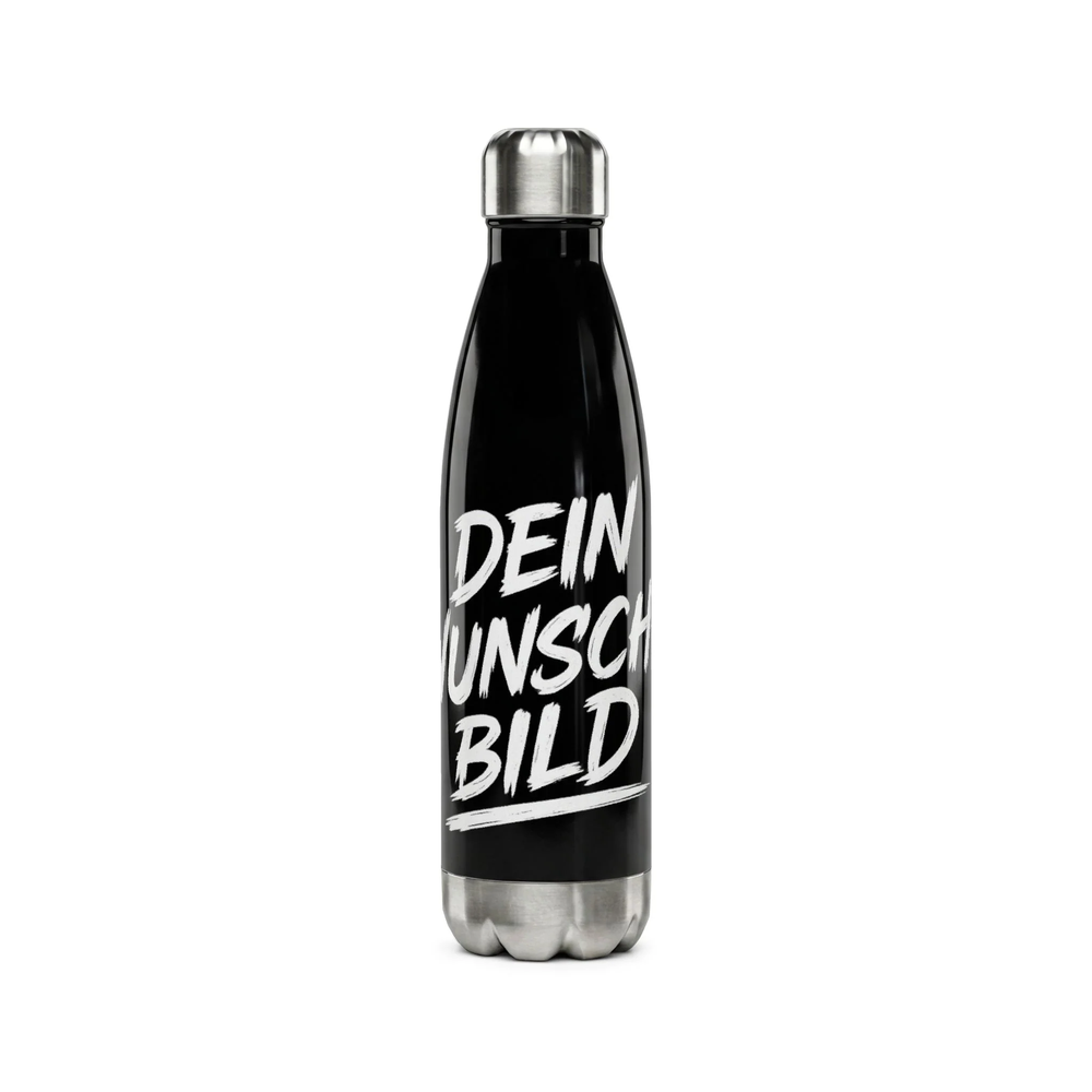 Personalisierte Edelstahl-Trinkflasche mit eigenem Wunschbild