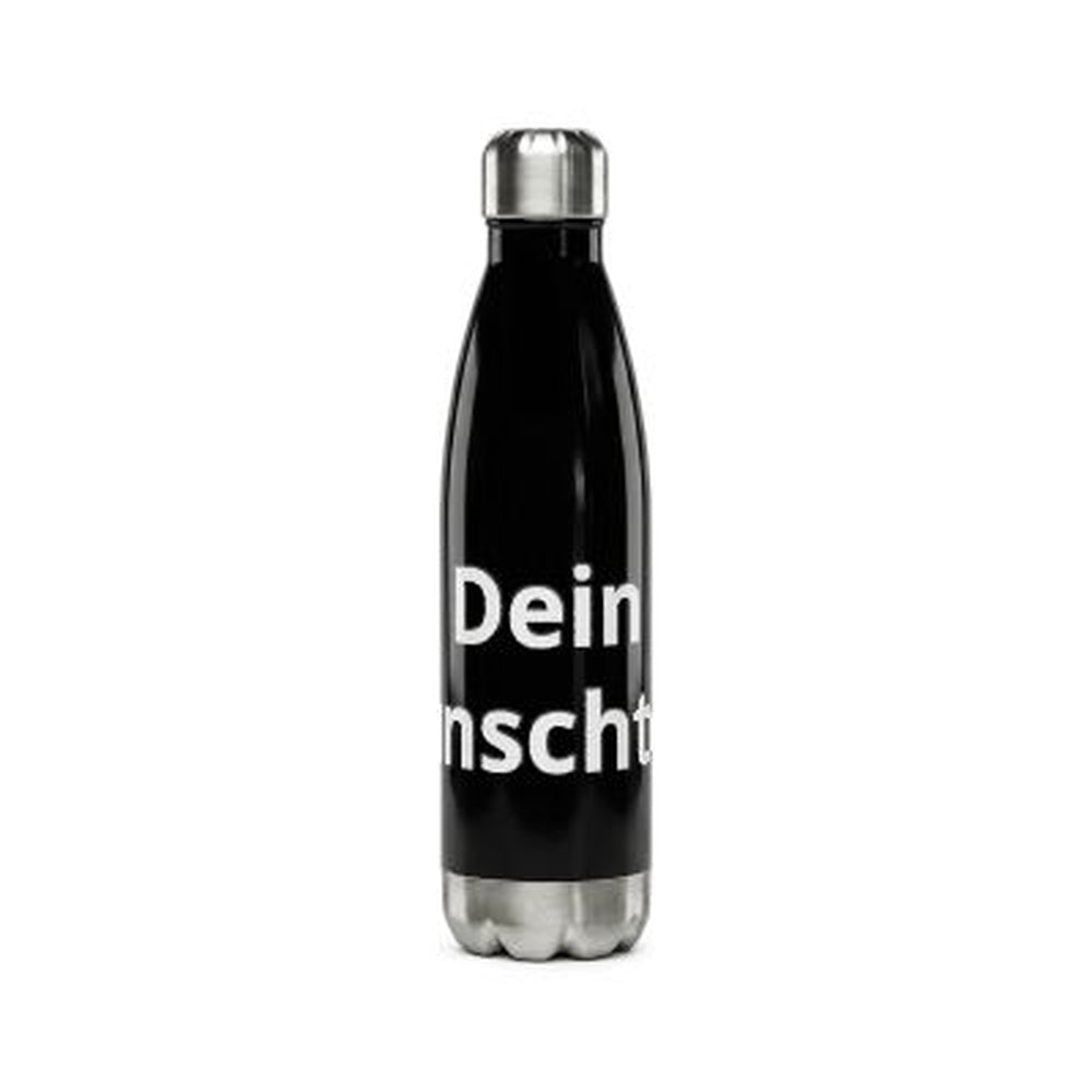 Personalisierte Edelstahl-Trinkflasche mit individuellem Wunschtext