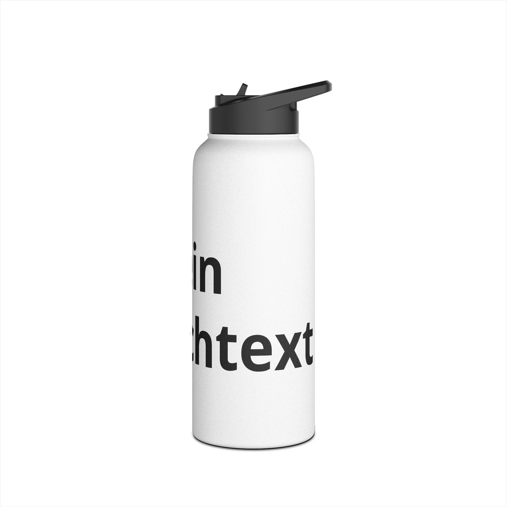 Individuell gestaltbare Edelstahl Trinkflasche für Alltag und Sport