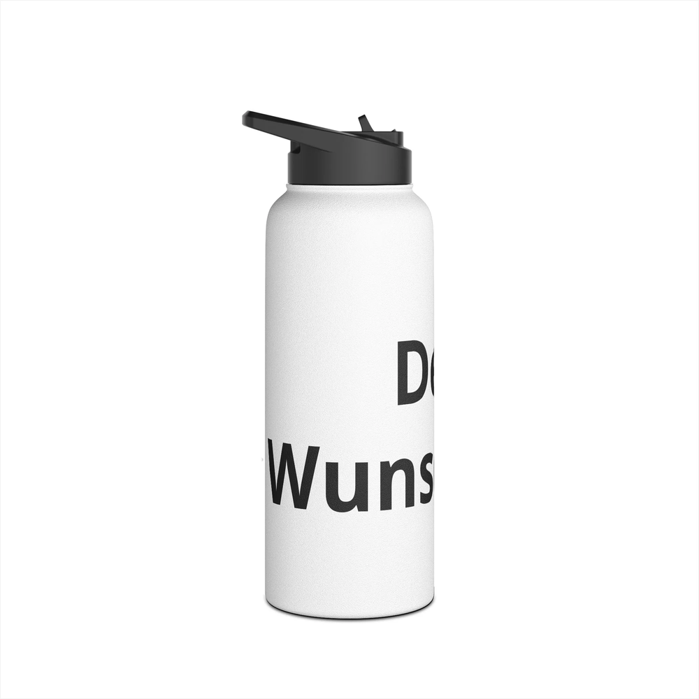 Personalisierte Edelstahl Trinkflasche mit individuellem Wunschtext
