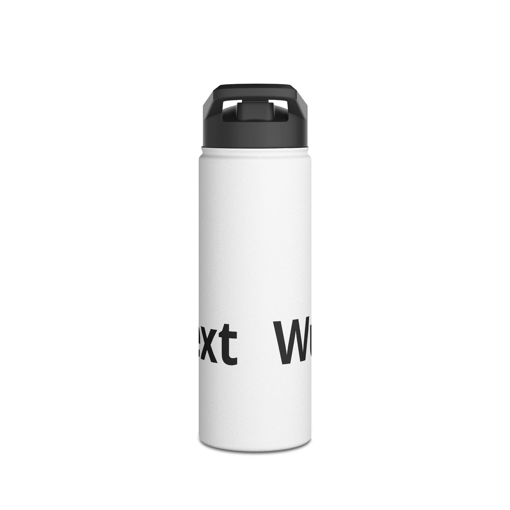 Hochwertige Edelstahl Wasserflasche mit Wunschtext als persönliches Geschenk